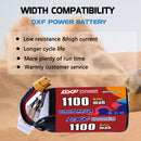 DXF 1100mAh 6S 60C 22.8V Lipo Battery Pack for FPV LiPo Battery