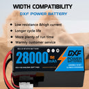 (CN)DXF 6S Lipo Battery 23.1V 15C 28000mAh Soft Case Battery  for Drone UAV FPV Car Truck Tank RC Buggy Truggy Racing Hobby