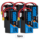 DXF SEMI-SOLID 12S 44.4V 15000mAh 10C Soft Case LiPo Battery with 8AWG Wire for UAVs & Drones (1-6 Pack)