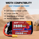 DXF 2600mAh 5S 120C 18.5V Lipo Battery Pack for FPV LiPo Battery