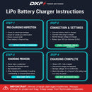 DXF Lipo Battery 6S HV 22.8V 8000mAh 140C GoldSeries Graphene Softcase with EC5 / T / TRX / XT60 / XT90 / XT150 / Q8s | RC Car Boat Drone