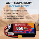 DXF 650mAh 3S 70C 11.1V Lipo Battery Pack for FPV LiPo Battery