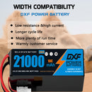 (CN)DXF 12S Lipo Battery 44.4V 10C 21000mAh Soft Case Battery  for Drone UAV FPV Car Truck Tank RC Semi solidstate Battery Racing Hobby