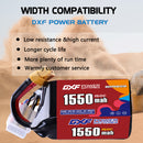 DXF 1550mAh 6S 150C 22.2V Lipo Battery Pack for FPV LiPo Battery