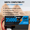 (CN)DXF 12S Lipo Battery 44.4V 10C 35000mAh Soft Case Battery  for Drone UAV FPV Car Truck Tank RC Semi solidstate Battery Racing Hobby