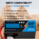 (CN)DXF 12S Lipo Battery 46.2V 15C 100000mAh Soft Case Battery  for Drone UAV FPV Car Truck Tank RC Semi solidstate Battery Racing Hobby