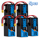 DXF 6S 23.1V 23000mAh 15C Soft Case LiPo Battery with 8AWG Wire for Toy Cars, Boats, UAVs & Drones (1-6 Pack)
