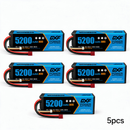 DXF 리포 배터리 3S 11.1V 5200MAH 80C 블루 시리즈 리포 하드케이스 딘스 플러그 포함 (RC 1/8 1/10 버기 트럭 자동차 오프로드 드론용)