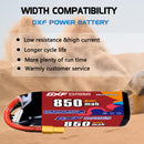 DXF 850mAh 5S 60C 19.0V Lipo Battery Pack for FPV LiPo Battery
