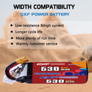 DXF 530mAh 6S 90C 22.8V Lipo Battery Pack for FPV LiPo Battery