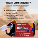 DXF 1550mAh 4S 140C 14.8V Lipo Battery Pack for FPV LiPo Battery