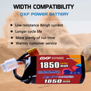 DXF 1850mAh 4S 140C 14.8V Lipo Battery Pack for FPV LiPo Battery