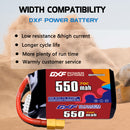 DXF 550mAh 5S 70C 18.5V Lipo Battery Pack for FPV LiPo Battery