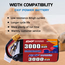 DXF 3000mAh 6S 120C 22.2V Lipo Battery Pack for FPV LiPo Battery