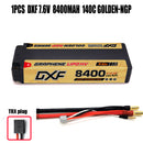 (CN)DXF 5mm 2S 8400mAh 7.6V 140C GOLDEN-NGP Batteria Lipo ad Alta Capacità Hardcase con XT90 Spina per 1:8 Scala RC Auto, Multi-Rotore RC Aeroplano, RC Elicottero, RC Barca