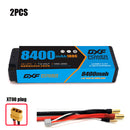 (CN) DXF 2S 7.4V Lipo Battery 100C 8400mAh with 4mm Bullet for RC 1/8 Vehicles Car Truck Tank Truggy Competition Racing Hobby
