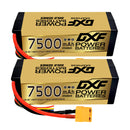 (CN)DXF Lipo Battery 4S 15.2V 7500MAH 150C  lipo Hardcase with  DEANS/T Plug for Rc 1/8 1/10 Buggy Truck Car Off-Road Drone