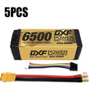 (CN)DXF Lipo Battery 4S 15.2V 6500MAH 140C GoldSeries  LCG 5MM Graphene lipo Hardcase with EC5 and XT90 Plug for Rc 1/8 1/10 Buggy Truck Car Off-Road Drone