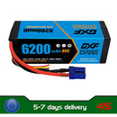 (EU)DXF Lipo Battery 4S 14.8V 6200MAH 80C  lipo Hardcase EC5 Plug for Rc 1/8 1/10 Buggy Truck Car Off-Road Drone