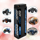 DXF 2S 7.6V Lipo Battery 130C 8000mAh LCG with 5mm Bullet for RC 1/8 Vehicles Car Truck Tank Truggy Competition Racing Hobby