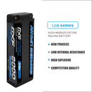 DXF 2S 7.6V Lipo Battery 130C 8000mAh LCG with 5mm Bullet for RC 1/8 Vehicles Car Truck Tank Truggy Competition Racing Hobby