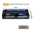 DXF 2S 7.6V Lipo Battery 130C 8000mAh LCG with 5mm Bullet for RC 1/8 Vehicles Car Truck Tank Truggy Competition Racing Hobby