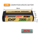 DXF LiPo Battery 2S HV 7.6V 7000mAh 150C Graphene NGP Plus Gold Version with 5mm Bullet / EC5 / T / TRX / XT60 / XT90 / XT150 / Q8s Plug for RC 1/10 1/8 Scale Car Racing