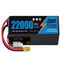 DXF LiPo Battery 6S 22.2V 22000mAh 100C Graphene Softcase Blue with EC5 / T / TRX / XT60 / XT90 / XT150 / Q8s Plug for RC 1/8 1/10 Buggy Truck Car Off-Road Drone