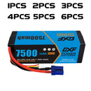 (CA)DXF Lipo Battery 4S 14.8V 7500mAh 100C/200C HardCase Lipo Battery for RC HPI HSP 1/8 1/10 Buggy RC Car Truck