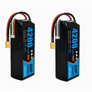 DXF Lipo Battery 4S 14.8V 4200mAh 100C GoldSeries Graphene Softcase with EC5 / T / TRX / XT60 / XT90 / XT150 / Q8s Plug for RC 1/8 1/10 Buggy Truck Car Off-Road Drone