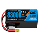 DXF 6S 22.2V 33000mAh 5C Soft Case LiPo Battery with 8AWG Wire for Toy Cars, Boats, UAVs & Drones (1-6 Pack)