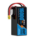 DXF LiPo Battery 6S HV 22.8V 16000mAh 100C Graphene Softcase Blue with EC5 / T / TRX / XT60 / XT90 / XT150 / Q8s Plug for RC 1/8 1/10 Buggy Truck Car Off-Road Drone