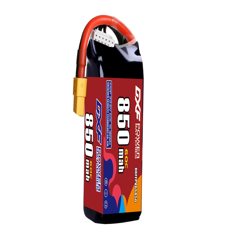 DXF 850mAh 6S 60C 22.8V Lipo Battery Pack for FPV LiPo Battery