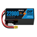 DXF LiPo Battery 6S HV 22.8V 22000mAh 100C Graphene Softcase Blue with EC5 / T / TRX / XT60 / XT90 / XT150 / Q8s Plug for RC 1/8 1/10 Buggy Truck Car Off-Road Drone