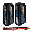DXF LiPo Battery 2S2P HV 7.6V 6300mAh 130C Graphene Gray with 5mm Bullet / EC5 / T / TRX / XT60 / XT90 / XT150 / Q8s Plug for RC 1/10 1/8 Scale Car Racing