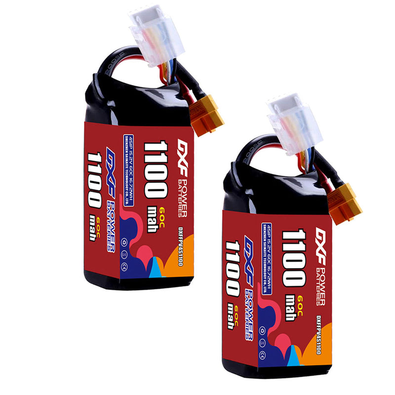 DXF 1100mAh 4S 60C 15.2V Lipo Battery Pack for FPV LiPo Battery