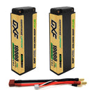 DXF LiPo Battery 2S2P HV 7.6V 10000mAh 150C Graphene NGP Plus Gold Version with 5mm Bullet / EC5 / T / TRX / XT60 / XT90 / XT150 / Q8s Plug for RC 1/10 1/8 1/5 Scale Car Racing