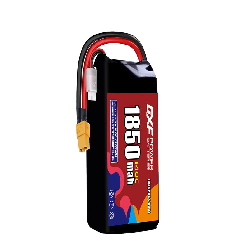 DXF 1850mAh 2S 140C 7.4V Lipo Battery Pack for FPV LiPo Battery
