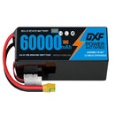 (CN)DXF 12S Lipo Battery 44.4V 10C 60000mAh Soft Case Battery  for Drone UAV FPV Car Truck Tank RC Semi solidstate Battery Racing Hobby