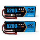 DXF LiPo Battery 2S 7.4V 5200mAh 120C Graphene Softcase with EC5 / T / TRX / XT60 / XT90 / XT150 / Q8s Plug for RC 1/8 1/10 Buggy Truck Car Off-Road Drone