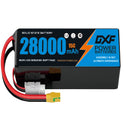 DXF SEMI-SOLID 14S 53.9V 28000mAh 15C Soft Case LiPo Battery with 8AWG Wire for Toy Cars, Boats, UAVs & Drones (1-6 Pack)