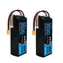 DXF Lipo Battery 4S 14.8V 3500mAh 100C GoldSeries Graphene Softcase with EC5 / T / TRX / XT60 / XT90 / XT150 / Q8s Plug for RC 1/8 1/10 Buggy Truck Car Off-Road Drone
