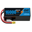 DXF LiPo Battery 6S 22.2V 16000mAh 100C Graphene Softcase Blue with EC5 / T / TRX / XT60 / XT90 / XT150 / Q8s Plug for RC 1/8 1/10 Buggy Truck Car Off-Road Drone