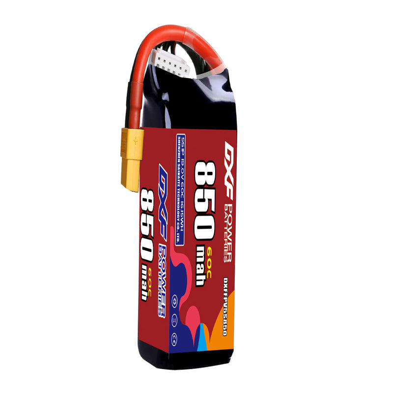 DXF 850mAh 5S 60C 19.0V Lipo Battery Pack for FPV LiPo Battery