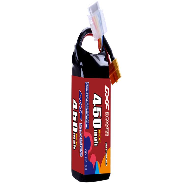 DXF 450mAh 4S 80C 15.2V Lipo Battery Pack for FPV LiPo Battery