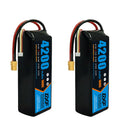 DXF Lipo Battery 3S 11.1V 4200mAh 100C GoldSeries Graphene Softcase with EC5 / T / TRX / XT60 / XT90 / XT150 / Q8s Plug for RC 1/8 1/10 Buggy Truck Car Off-Road Drone