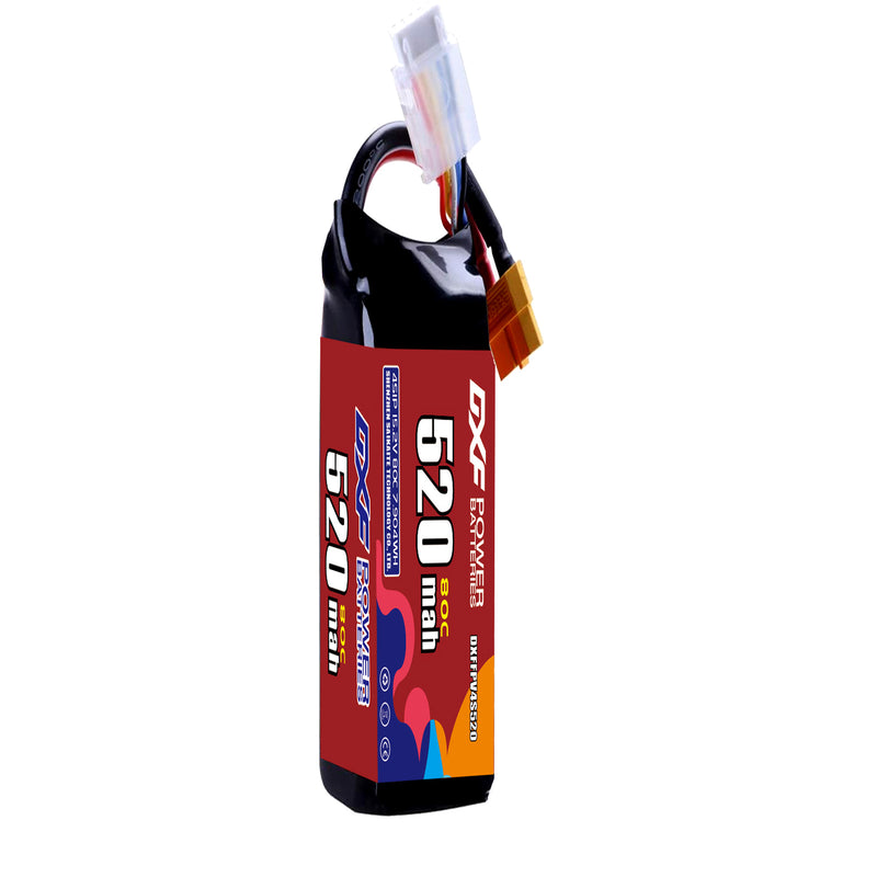 DXF 520mAh 4S 80C 15.2V Lipo Battery Pack for FPV LiPo Battery