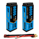 DXF LiPo Battery 2S2P 7.4V 8000mAh 140C Graphene Blue with EC5 / T / TRX / XT60 / XT90 / XT150 / XT90S / Q8s Plug for RC 1/10 Touring Car Racing