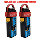 (ES)DXF Lipo Battery 3S 11.1V 3500MAH 100C  lipo SoftCase xt60 Plug for Rc 1/8 1/10 Buggy Truck Car Off-Road Drone