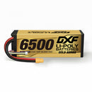 DXF 4S 14.8V 6500mAh 100C Graphene LiPo Battery Hardcase - Gold Series with XT90 Plug for 1/8 1/10 RC Cars, Trucks & Drones (1-6 Pack Available)